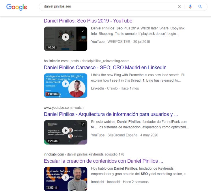 daniel pinillos seo Buscar con Google