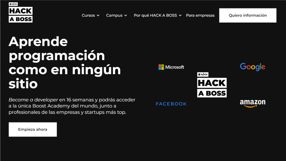 HACK A BOSS Bootcamps de Programacion Web y Data Science %E2%AD%90