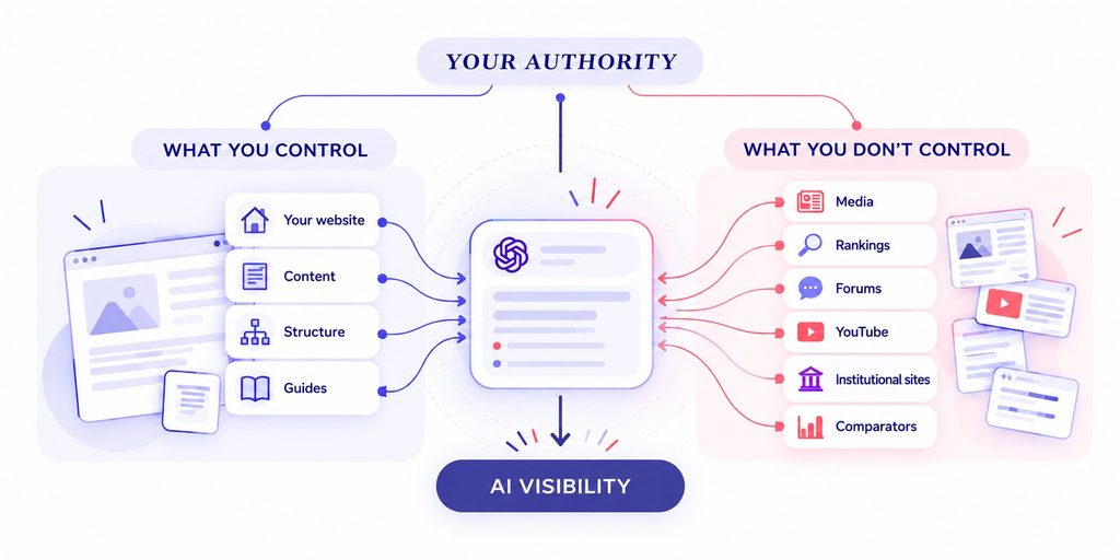 AI search strategy: what to do and in what order so AI cites you 1 ai visibility authority english