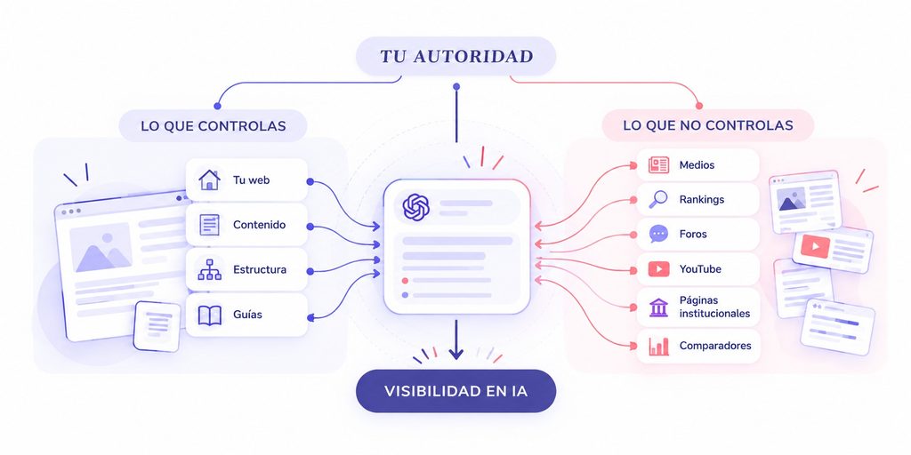 Estrategia de AI search: qué hacer y en qué orden para que la IA te cite 1 autoridad ia esquema1